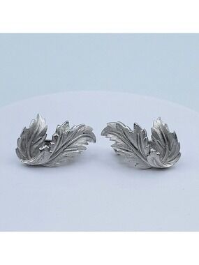 Vintage Coro Leaf Earrings #2322